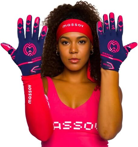 Game Over ERA 9.0s Limited Edition Football Gloves - Men’s Football Receiver Gloves with Sticky ProTac Palms & MassovMesh for Superior Breathability & Durability (Large) in Saudi Arabia
