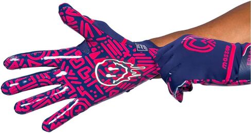 Game Over ERA 9.0s Limited Edition Football Gloves - Men’s Football Receiver Gloves with Sticky ProTac Palms & MassovMesh for Superior Breathability & Durability (Large) in Saudi Arabia