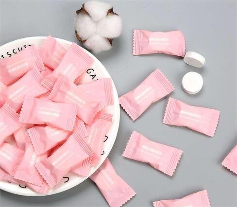 100PCS disposable compressed towel slices, compact travel towel for outdoor travel, camping, home, and simplified travel, ready to use, portable and independent packaging, white in Saudi Arabia
