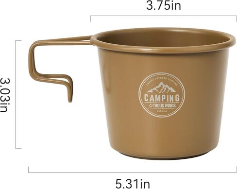 2pcs Stainless Steel Camping Sierra Cup 350ml, Black in Saudi Arabia