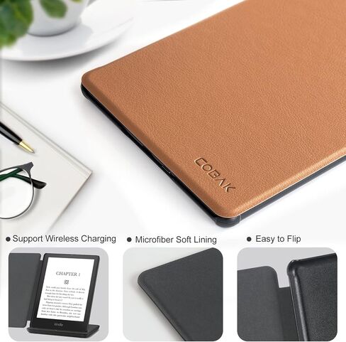 حافظة CoBak لجميع إصدارات Kindle 11th Generation 2022 الجديدة فقط - غطاء ذكي من جلد البولي يوريثان فائق النحافة مع خاصية النوم والاستيقاظ التلقائي، حافظة حماية ممتازة لجهاز Kindle 2022 in Saudi Arabia