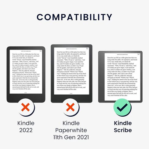 حافظة kwmobile متوافقة مع حافظة Amazon Kindle Scribe - غطاء للقارئ الإلكتروني مع إغلاق مغناطيسي - رمادي in Saudi Arabia