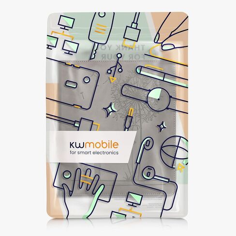 حافظة kwmobile متوافقة مع حافظة Amazon Kindle Scribe - غطاء للقارئ الإلكتروني مع إغلاق مغناطيسي - رمادي in Saudi Arabia