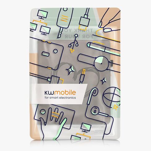 حافظة kwmobile متوافقة مع حافظة Amazon Kindle Scribe - غطاء للقارئ الإلكتروني مع إغلاق مغناطيسي - رمادي in Saudi Arabia