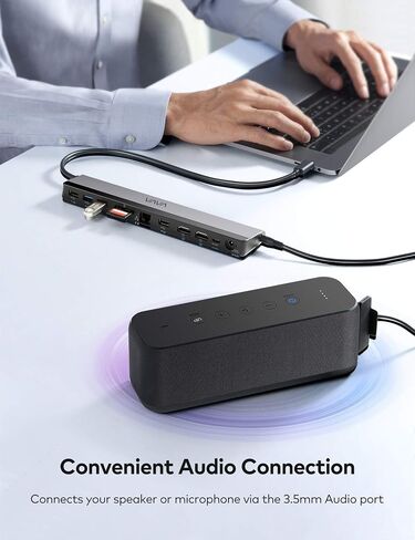VAVA USB C Docking Station 12-in-1 USB-C Dock (Thunderbolt 3) with Dual HDMI 4K 60Hz, RJ45 Ethernet, 4 USB Ports, SD/TF Card Reader, 85W PD Charging, Audio for MacBook/Pro/Air, Type C Windows Laptop in Saudi Arabia