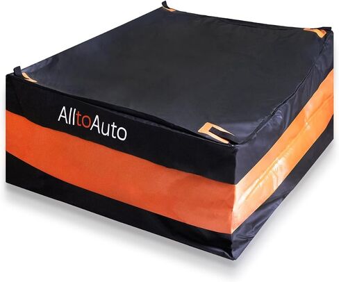 AlltoAuto Truck Bed Cargo Bag with Cargo Net, 100% Waterproof 600D Heavy Duty, Fits Any Truck Size (51''x40''x22'') 26 Cubic Feet, Simple and Convenient for Installation in Saudi Arabia