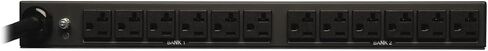 Tripp Lite Metered PDU، 20 أمبير، 12 منفذ (5-15/20R)، 120 فولت، L5-20P / 5-20P، مدخل 110-127 فولت، سلك 15 قدم، طاقة مثبتة على حامل 1U، ضمان لمدة عامين (PDUMH20) أسود in Kuwait
