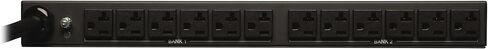 Tripp Lite Metered PDU، 20 أمبير، 12 منفذ (5-15/20R)، 120 فولت، L5-20P / 5-20P، مدخل 110-127 فولت، سلك 15 قدم، طاقة مثبتة على حامل 1U، ضمان لمدة عامين (PDUMH20) أسود in Kuwait