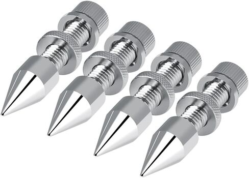 Speaker Spike Set, 4 Pack HiFi Shockproof Speaker Spike with Shoes Cone Base Pads Isolator in Saudi Arabia
