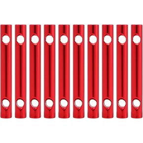 Guyline Tensioners Aluminum Alloy Tent Cord Tensioner Guyline Adjuster Guyline Cord Fasteners Tent Accessories for Tents Tarps Camping Hiking Backpacking, Red 10Packs