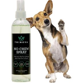 TriNova No Chew Spray - Anti Chew Ultra Bitter Spray Deterrent for Pets, Dogs & Puppies, Cinnamon Scented, Discourages Chewing