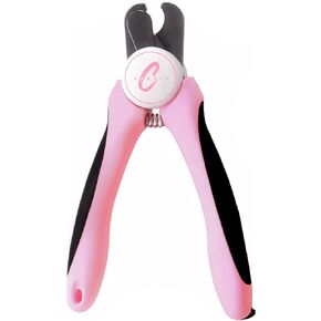 Pet Nail Clippers, Stainless Steel, Ergonomic Non Slip Design, Safe Home Pet Grooming for Cats and Dogs (Pink) in Saudi Arabia
