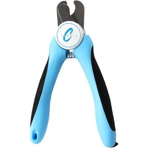 Pet Nail Clippers, Stainless Steel, Ergonomic Non Slip Design, Safe Home Pet Grooming for Cats and Dogs (Pink)