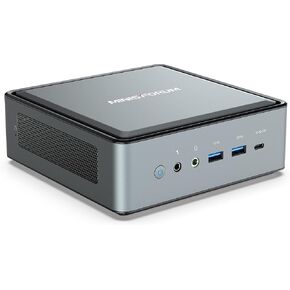 كمبيوتر مكتبي MINISFORUM HM80 Mini PC AMD Ryzen 7 4800U، DDR4 16G RAM+512G SSD، مخرج HDMI/DP/USB-C 4K@60 هرتز، 2X RJ45 (1000/2500 ميجابت في الثانية)، 6X منفذ USB، WIFI6، رسومات AMD Radeon، 2X HDD الفتحة (المتجددة) in Kuwait