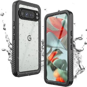 Miimall Cases for Google Pixel 9 Pro XL Case Waterproof, Built-in Camera & Screen Protector, IP68 Waterproof, Military Grade Shockproof Dustproof Full Body Rugged Phone Case for Pixel 9 Pro XL 6.8"