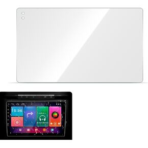 1 PC Car Central Control Display Screen Tempered Film, 9" Flexible HD Waterproof Anti-scratch Protector, Sensitive Touch Adsorption Installation Film, Universal for Cars (Transparent)