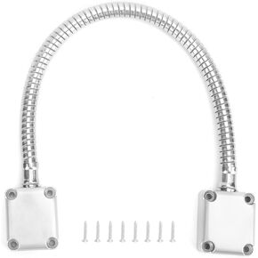 401 Stainless Steel Door Loop Wire Cable Protector Armored Door Cord w/Die-Cast End Power Transfer for Exposed Mounting Access Control