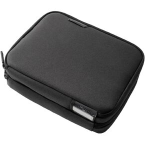 Folio Max Double Layer Tech Pouch for Personal, Family, Work Travel Cable Organizer for Electronic Essentials, Chargers & Tech Accessories, with Label Identification in Black