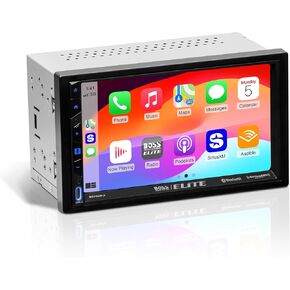 BOSS Audio Systems Elite BE7ACP.X Double DIN Car Stereo Apple CarPlay Android Auto, 7 Inch Touchscreen, Sirius XM-Ready, Bluetooth, Multicolor Panel