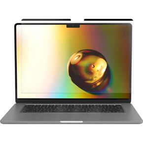 kwmobile Screen Protector Compatible with Apple Macbook Air 15 M3 2024 A3114 - Screen Protector Matte Anti-Glare Magnetic Film for Laptop