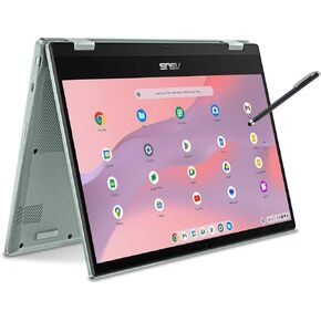 ASUS Flip CM14 Slim 2-in-1 Chromebook in Gray Green 8-core up to 2.05GHz 14in FHD Touchscreen 4GB DDR4 64GB Emmc WiFi Chrome OS (CM1402 – Renewed)