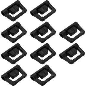 SING F LTD 10PCS Camping Tent Poles Hooks Tent Sky Hooks Plastic Hook Aperture 4.8mm Slide Width 18mm for Outdoor Camping Awnings Hanging Lights