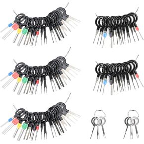 Terminal Removal Tool Kit 96 Pcs Depinning Tool Electrical Connector Pin Removal Tool Kit Pin Extractor Tool Set Wire Terminal Release Tool for Automotive Car Household Devices