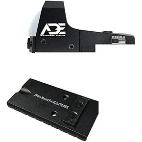 Ade Advanced Optics Huracan RD3-006x Green Dot Reflex Sight + Optic Mounting Plate for Springfield XD, MOD.2,XDm,XDS,XDE, Hellcat(Non-OSP) Pistol