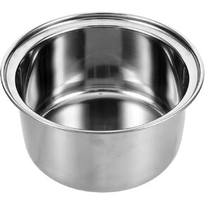 Cabilock Small Hot Pot Liner Small Everyday Pan Nonstick Stew Pot Korean Ramen Pot Pressure Pot Hotpot with Dividers Rice Maker Pan Rice Cooker Non Stick Stainless Steel Milk Pot Individual