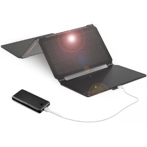 20W USB Solar Panel with 2 USB Ports 24% Efficient Maxeon Cells Waterproof IP67 and Portable Solar Panels for Camping Solar Charger Compatible with iPhone/Android/Samsung/Galaxy,iPad,Power Bank