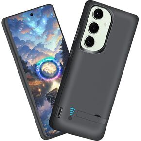 Sitong Battery Case for Samsung Galaxy S24+ / S24 Plus, 5000mAh Rechargeable Extended Battery Charging Charger Case, Add 100% Extra Juice, Not Compatible with S24 or S24 Ultra (6.7 inch) Black