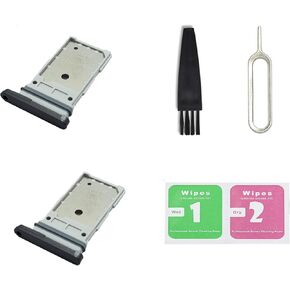 for Galaxy S23 FE Dual SIM Card Tray Replacement, Dual SIM Card Slot Holder Compatible with Galaxy S23 FE (Graphite)