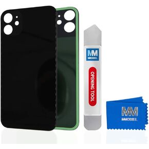 MMOBIEL Back Cover Battery Door Compatible with iPhone 11 6.1 inch Black Incl Openingtool and Adhesive