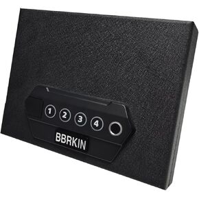 Biometric Handgun Safe, Quick Access Pistol Safe Lock Box for Home/Car/Travel, Fingerprint Hand Gun Safe Firearm Case Box - Biometric/Keypad/Key Access,Silent Mode