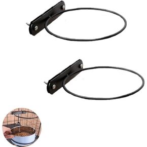 2 حزمة الكلب قفص السلطانيات حامل شنقا قاعدة حامل حلقة المسمار على نوع لقفص الأسلاك قطرها 10 سم وعاء الماء الفولاذ المقاوم للصدأ إعادة الملء طبق الطعام الحيوانات الأليفة الكلاب الصغيرة جرو القط أرنب الطيور in Kuwait