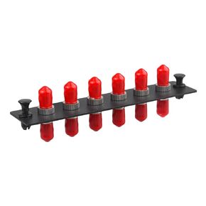 2PC 6 Fiber ST to ST Singlemode Fiber Patch Panel with 6 ST Single Mode Fiber Coupler Adapter Connectors