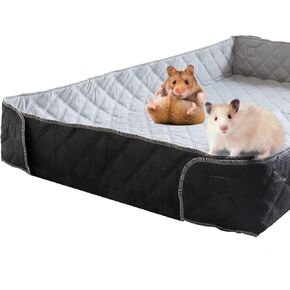 بطانة قفص خنزير غينيا من Oooct مع جوانب مرتفعة، وسادات تبول فراش خنزير غينيا، ومنصات قفص للحيوانات الصغيرة، خنازير غينيا، أرانب، فئران الهامستر، 41 × 27 × 5.7 بوصة، مناسبة لحجم القفص C&C 2 × 3 in Kuwait