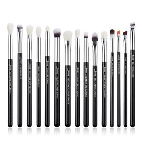 Jessup Eyeshadow Brushes 15pcs, Natural Eye Brush Set for Eyeshadow Blending Concealer Eyebrow Eyeliner, Blushing Bride T294