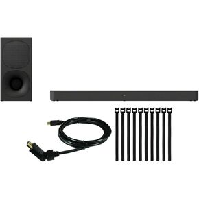 Sony HT-S400 2.1-Channel Soundbar with Subwoofer Bundle with HDMI High-Speed and Cable (10-Pack) (3 Items)