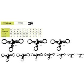 Three Way Cross Swivel - Black 1