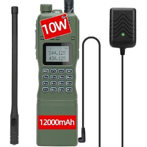 2 Pack Baofeng AR-152 Ham Radio 10W Long Range Rechargeable Handheld Military Grade Two Way Radio with Tactical Antenna and Programming Cable walkie talkies Full Set