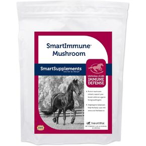SmartPak SmartImmune مكمل دعم الدفاع عن الخيول بالفطر للخيول | مزيج الفطر العضوي للمساعدة المناعية، 56 حصة، كيس 1.85 رطل in Kuwait