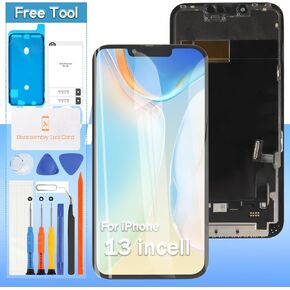 Yondista (Incell) Screen Replacement for iPhone 13 A2482,A2631,A2634,A2635,A2633 6.1" 3D LCD Touch Display Touch Digitizer Assembly | Free Tools | Protective Film