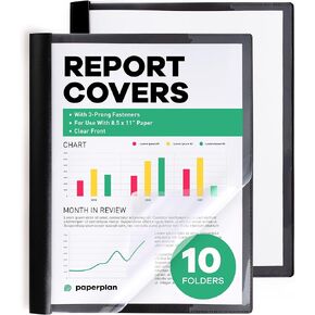 Report Covers - Presentation Folders - Clear Folder Front Cover (30 Set) - 8.5 x 11 - Portfolio Folder - Resume Portfolio Folder - Premium Clear Report Covers - Clear Folders for Documents Plastic