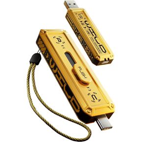 MOVE SPEED 2TB Flash Drive 1000MB/s Read Write Speed,USB 3.2 Gen2+Type C Dual Interface, USB C Drive 3-Stage Push-Pull Design with Lanyard, Thumb Drive for iPhone 15 Series/MacBook/Android Phone etc