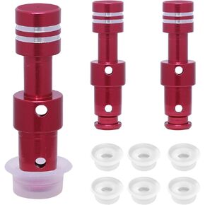 Float Valve Seal with 6 Sealer Gasket Pressure Cookers Parts Compatible with Pressure Cooker Duo/Duo Plus/Lux 8 QT, 0.85x0.85In, Silver, DA-60FF-003