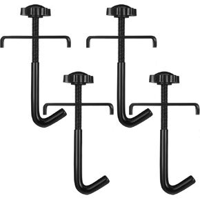 4 Pcs J Hook for Climbing Stick Hunting Climbing Steps Hooks Climbing Stick Attachment Hook for Hunting Climbing Stick Transport and Carrying System