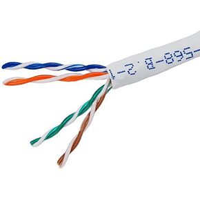 bulk 1000 FEET SOLID COPPER WHITE CAT5e ETL UL LISTED 350Mhz PROFESSIONAL GRADE COMMERCIAL NETWORK CABLE BULK PULL BOX