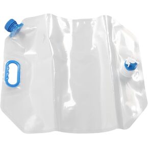 Foldable Water Tank Container, Portable Handle Leakproof 15L Removable Faucet Camping Water Bag for Horseback Riding