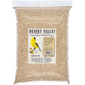 Desert Valley Canary Seed, Premium All Natural Wild Bird Food for Canary, Finch, Song Birds, Dove and More (5 Pounds)